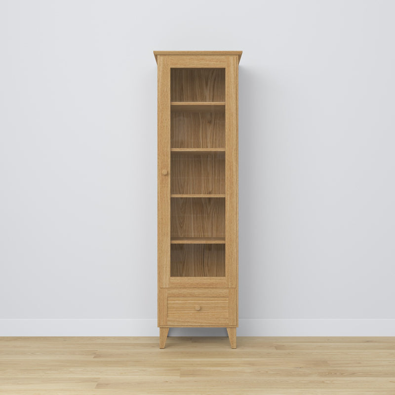 Oak display cabinet 1S 57 Scandi oak natural