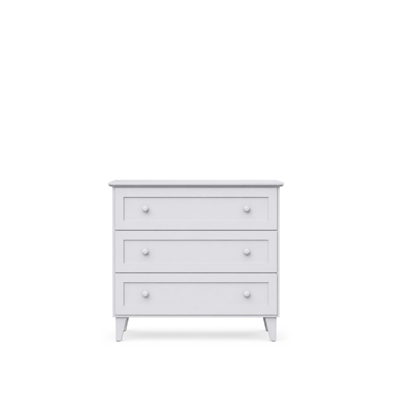 Trækommode, grå, 105 cm - soveværelse, skandinavisk stil