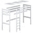Black and Oak Wooden Loft Bed – Children’s Room Proportions, Nizio