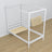 Canopy bed with drawer for mattress white made of wood – dimensions, Nizio