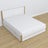 Wooden double bed with drawer white with oak – capacity and functionality