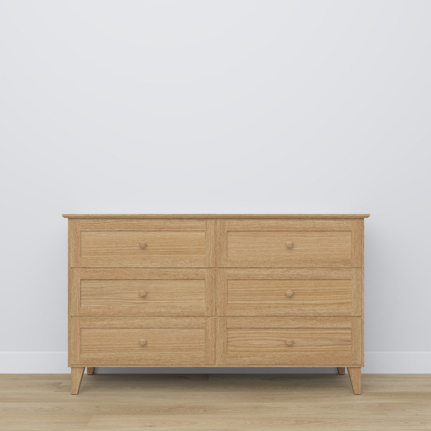 6S eg kommode, naturlig eg - top og detaljer, høj kvalitet Nizio Home