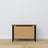 Chest oak natural oak with black – storage and seating, Scandinavian style by Nizio