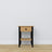 Oak bedside table 1S N01 Scandi oak natural / black
