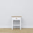 Wooden bedside table 1S N01 Scandi white / natural oak