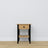 Oak bedside table 1S N01 Scandi oak natural / black
