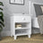 Sengebord N02 hvid – træ, set forfra, Nizio Home