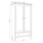 Oak wardrobe 2D1S Scandi oak natural / black
