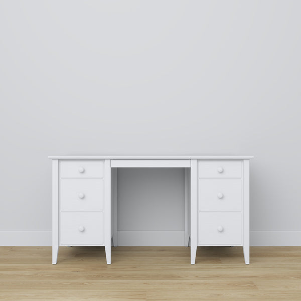 Desk 6S Scandi wooden in custom RAL/NCS color – solid wood, Nizio