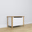 Chest white with oak – wooden, closed lid, front view, Nizio