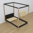 Black and Oak Canopy Bed in a Children’s Room – Scandi Arrangement