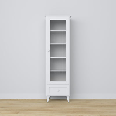 Wooden display cabinet 1S 57 Scandi white