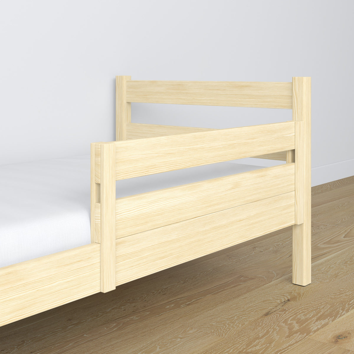 Bed fall protection | clear pine