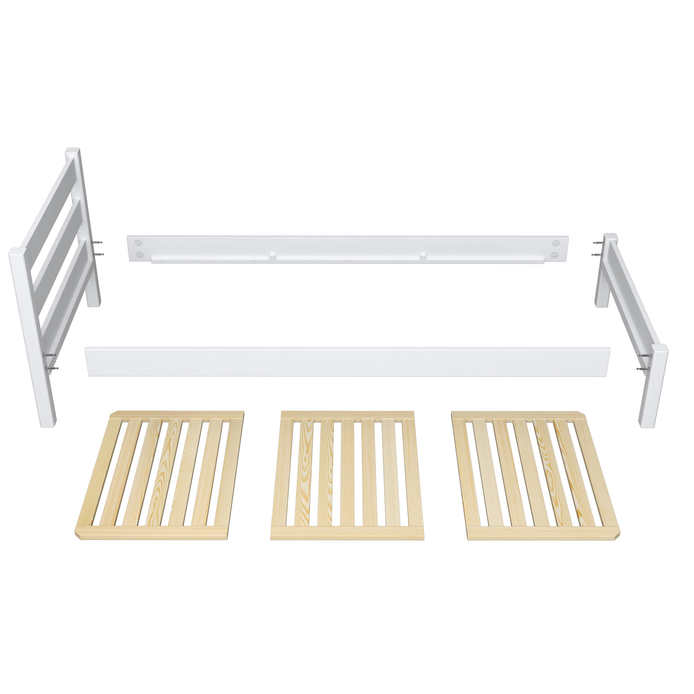 Łóżko pojedyncze z szufladą N01 popielaty – dodatkowy widok, Nizio Home