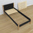 Bed with mattress drawer black-oak made of wood – dimensions, Nizio