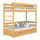 Natural Pine Wooden Bunk Bed with Drawer – Children’s Room, Solid Wood, Scandi