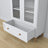 Wooden display cabinet 1S 90 Scandi white / natural oak