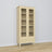 Display cabinet 1S pine clear pine in living room – Scandinavian arrangement, Nizio