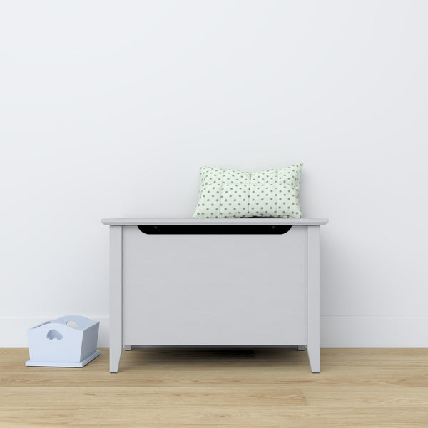 Wooden chest Scandi grey