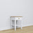 Wooden bedside table 1S N01 Scandi white / natural oak