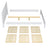 Double bed clear pine – wooden slatted frame, Nizio Home