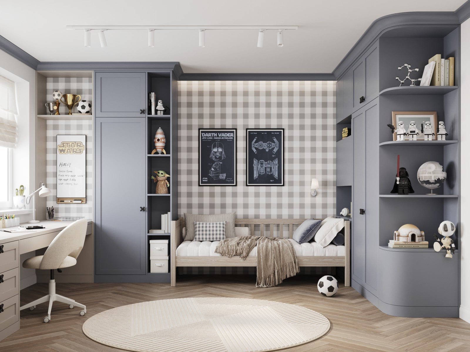 Łóżko sofa N03 dąb bielony – dodatkowy widok, lite drewno dębowe