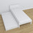 Bed with mattress drawer white made of wood – dimensions, Nizio