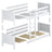Black and Oak Wooden Bunk Bed – Dimensions and Diagram, Nizio