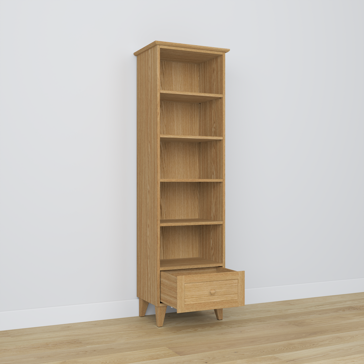 Oak shelf 1S 57 Scandi oak natural