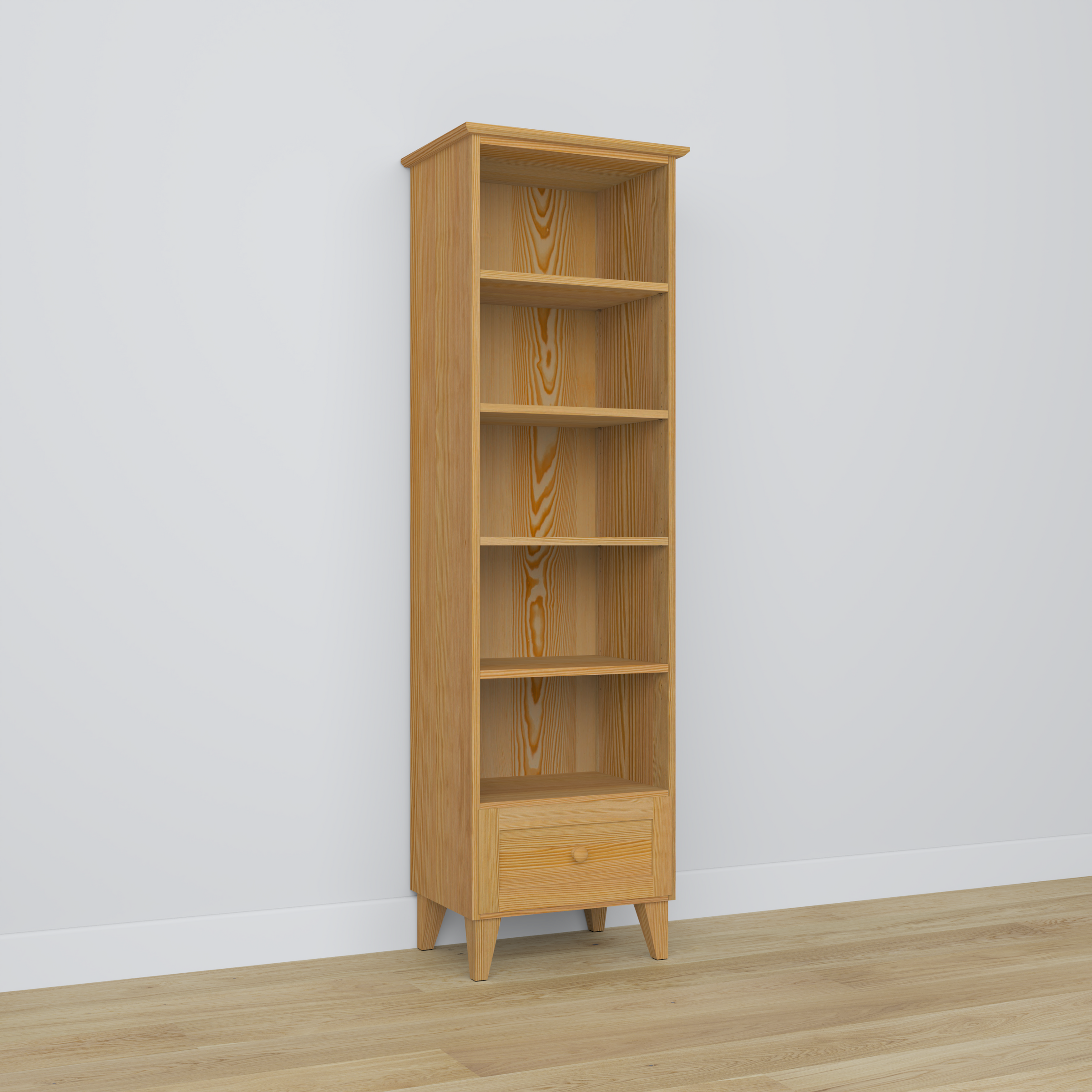 Pine shelf 1S 57 Scandi natural pine