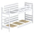 Oak Bunk Bed Natural Oak – Upper and Lower Sleeping Area, Scandi