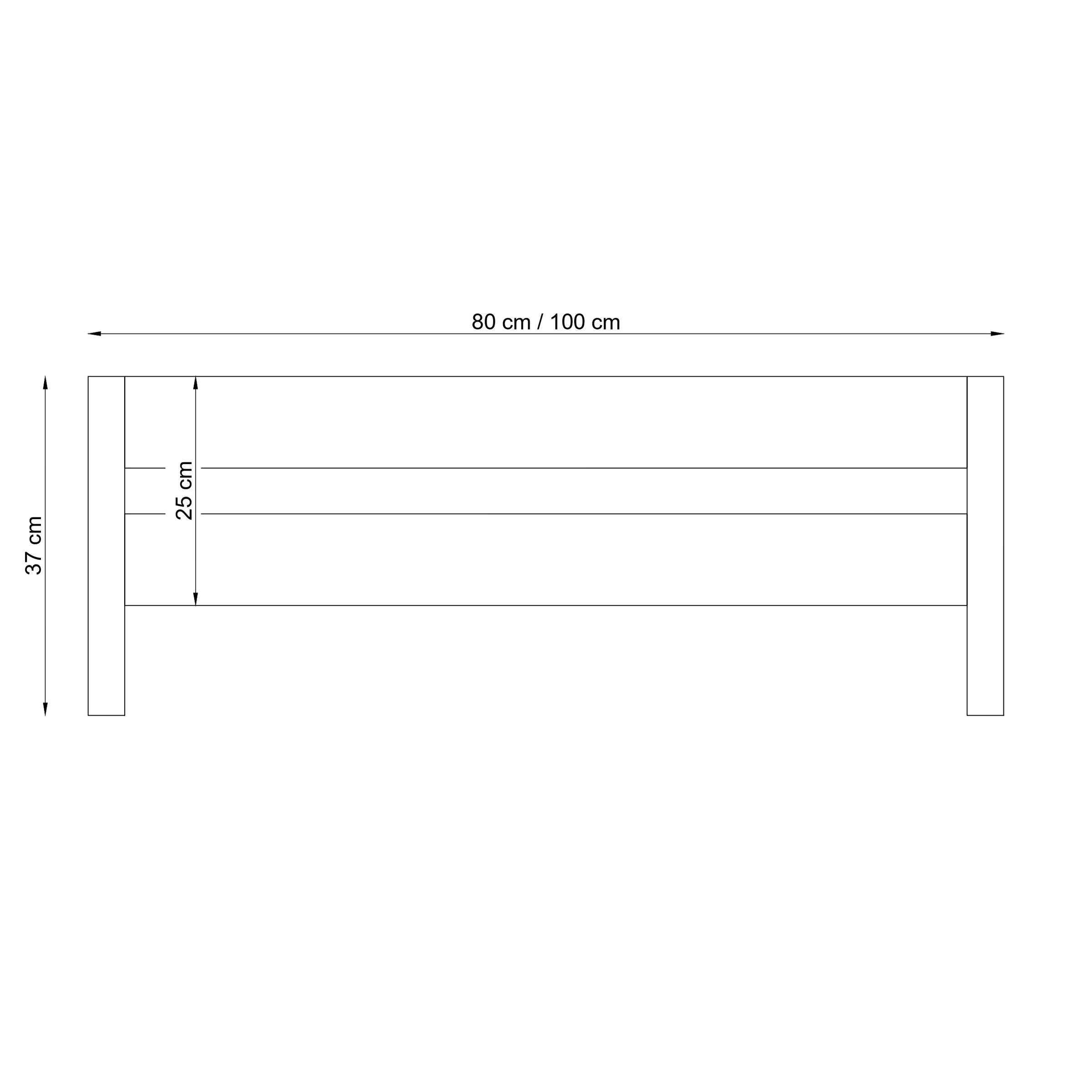 Bed fall protection | white