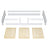 Wooden low bed N01 grey
