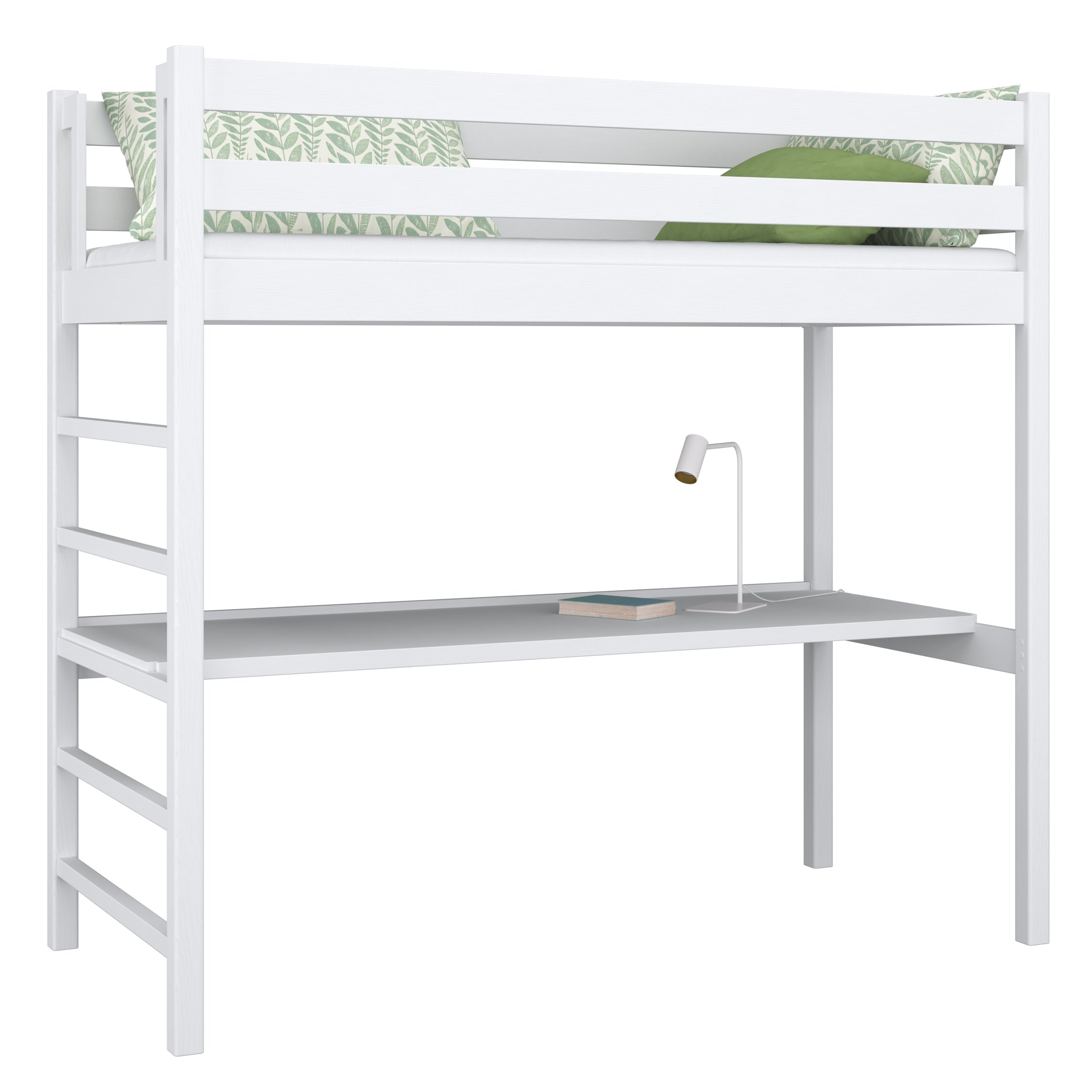 loftseng med skrivebord N01 RAL/NCS – træ, farve der matcher interiøret, Nizio Home