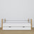 White-oak sofa bed with drawer made of wood – dimensions and diagram, Nizio