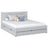 Double bed with wooden drawer grey – bedroom, storage, scandi style