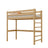 Oak loft bed N01 oak natural