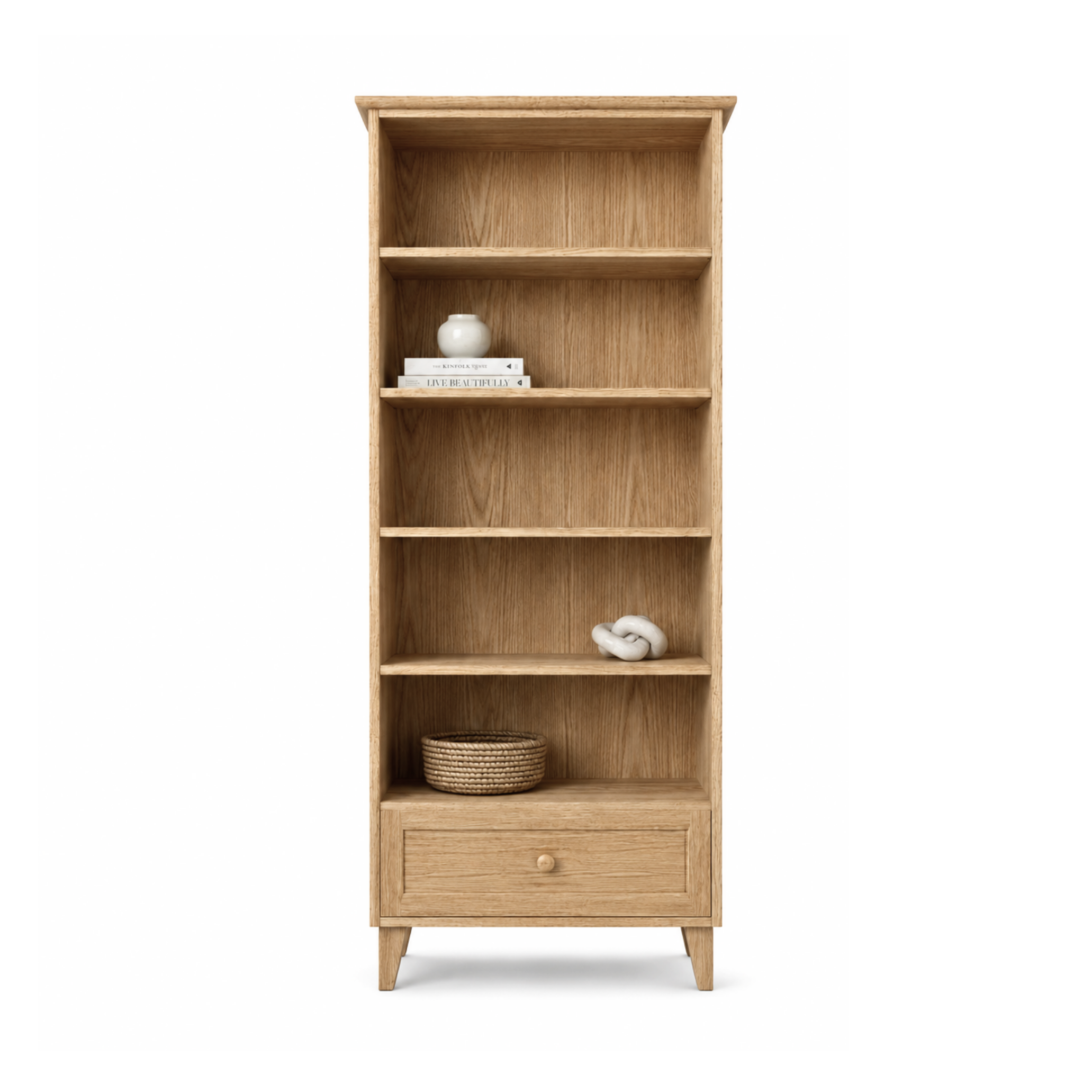 Oak shelf 1S 80 Scandi oak natural