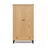Eg garderobe 2D1S Scandi, naturlig eg / sort